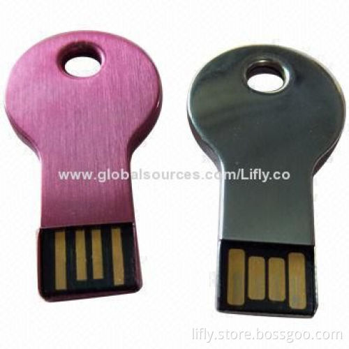 Key-shaped USB flash drive with COB chip, capacities available are from 2GB to 64GB